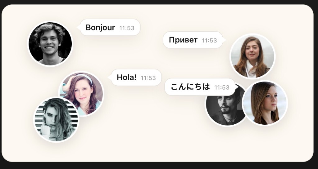 Illustration of cross-language customer conversations from ChrnAI